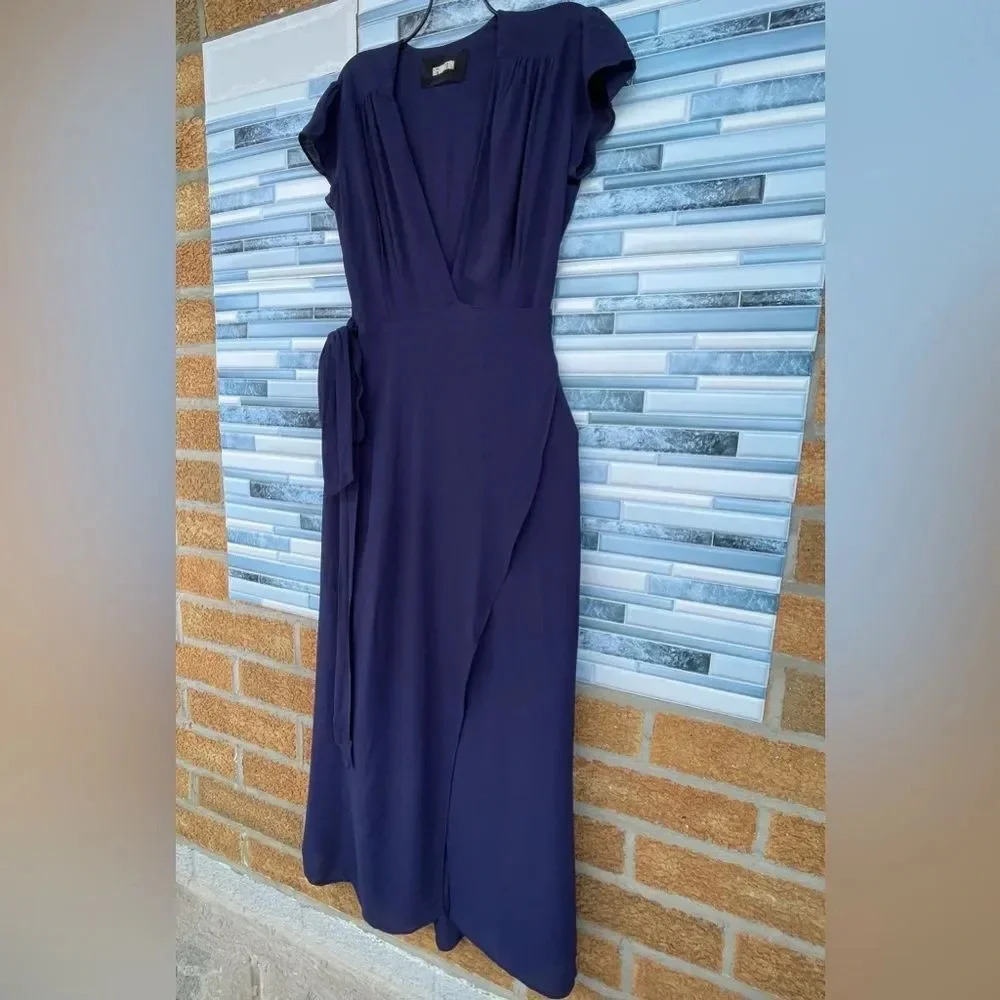 REFORMATION Chamomile Maxi Wrap Dress Size 4 - Picture 8 of 13